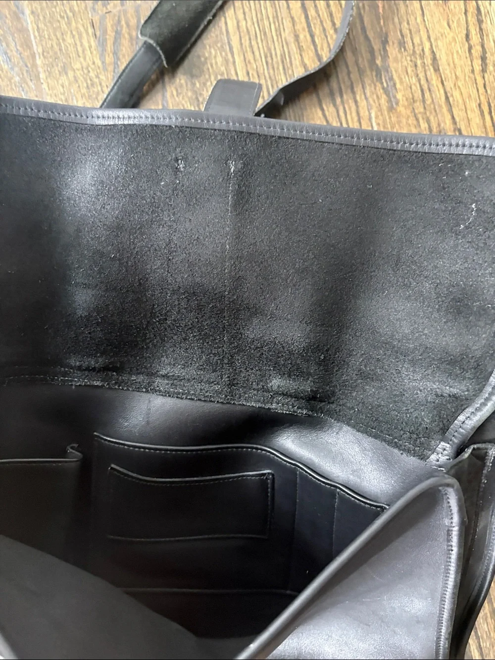 Classic Black Leather Briefcase with Shoulder Strap by COACH